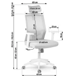 Fotel biurowy z mikrosiatki Sofotel Rotar zielony 