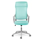 Fotel biurowy z mikrosiatki Sofotel Labi miętowy