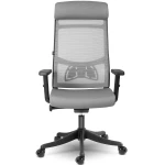 Fotel biurowy z mikrosiatki Sofotel Brema szary