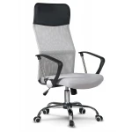 Fotel biurowy z mikrosiatki Sofotel Sydney jasny szary