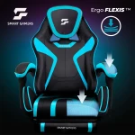 Fotel gamingowy obrotowy krzesło gracza podnóżek kubełkowy Specter Sofotel