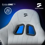 Fotel gamingowy obrotowy krzesło gracza podnóżek kubełkowy Lokar Sofotel