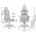  Fotel gamingowy Shiro czarno-czerwony 