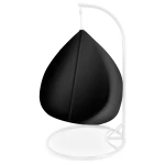 Fotel ogrodowy wiszący Hawana Duo biały + szare poduszki Sofotel