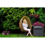 Fotel ogrodowy wiszący Sabana Sofotel jasno brązowy