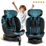Fotelik samochodowy Nukido Prestige Line czarno-niebieski 0-36 kg ISOFIX