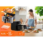 Frytkownica beztłuszczowa Air fryer frytownica 6,5l Berdsen 1700W BD-655 czarna