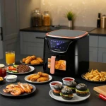 Frytkownica beztłuszczowa Air fryer BD-652 czarno-złota