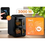 Frytkownica beztłuszczowa dwukomorowa pionowa 11.6 l Air fryer frytownica Berdsen 3000W BD-663