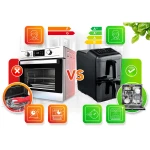 Frytkownica beztłuszczowa dwukomorowa pionowa 11.6 l Air fryer frytownica Berdsen 3000W BD-663