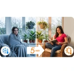 Grzejnik na podczerwień promiennik podczerwieni 720 W Berdsen BD-983  pilot WiFi aplikacja