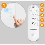 Grzejnik na podczerwień promiennik podczerwieni 800 W Berdsen BD-987 pilot WiFi aplikacja