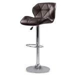 Hoker barowy z oparciem Castel brązowy