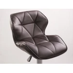 Hoker barowy z oparciem Castel brązowy