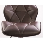 Hoker barowy z oparciem Castel brązowy