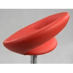 Hoker barowy z oparciem Forza Czerwony