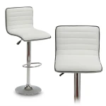 Hoker barowy z oparciem Malva Biały