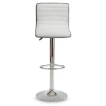 Hoker barowy z oparciem Malva Biały
