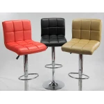 Hoker barowy z oparciem Monro Czerwony