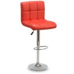 Hoker barowy z oparciem Monro Czerwony
