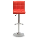 Hoker barowy z oparciem Monro Czerwony