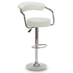 Hoker barowy z oparciem Soho Biały