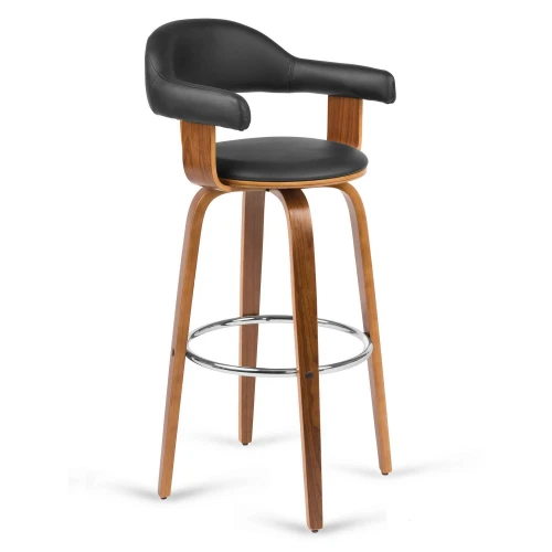 Hoker krzesło barowe stołek Sofotel Rosetto czarny