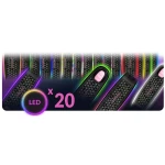 Hulajnoga trójkołowa dla dzieci balansowa LED Ricokids Leddi - czarna