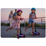 Hulajnoga trójkołowa dla dzieci balansowa LED Ricokids Leddi - czarno-różowa