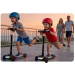 Hulajnoga trójkołowa dla dzieci balansowa LED Ricokids Glowi - czarna