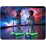 Hulajnoga trójkołowa dla dzieci balansowa świecąca w ciemności Ricokids Glow - turkusowa