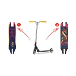 Hulajnoga wyczynowa SOKE PRO granatowo-czerwona