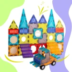 Klocki magnetyczne edukacyjne konstrukcyjne 71 szt RK-782 Ricokids