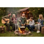 Kociołek żeliwny emaliowany garnek 8l na ognisko grill BD-481 348100