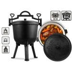 Kociołek żeliwny emaliowany garnek 11l na ognisko grill BD-481 348110