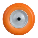 Koło do taczki bezdętkowe 4.00-8 pomarańczowo-białe