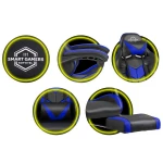 Fotel biurowy dla gracza Sofotel Cerber czarno-niebieski 