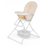Krzesełko do karmienia ze stolikiem Ricokids FANDO kremowe + gratis koszyczek