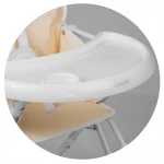 Krzesełko do karmienia ze stolikiem Ricokids FANDO kremowe + gratis koszyczek