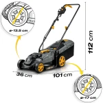 Kosiarka elektryczna lekka mocna z regulacją 1400W 34cm Humberg HM-612