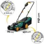 Kosiarka elektryczna lekka mocna z regulacją 1400W 34cm Humberg HM-612
