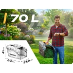 Kosiarka spalinowa z napędem 46 cm mulczowanie 70 l 140cc + olej Humberg HM-604