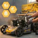 Kosiarka spalinowa z napędem 46 cm mulczowanie 70 l 140cc + olej Humberg HM-604