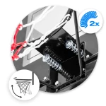 Kosz do koszykówki regulowany 135-300cm stabilny duży Neo-Sport NS-282