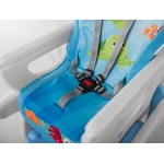 Krzesełko do karmienia dla dzieci 3W1 Ricokids Teri szaro - niebieskie