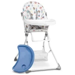 Krzesełko do karmienia Eldo biało-niebieski 