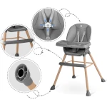 Krzesełko do karmienia Nukido Tilo szare