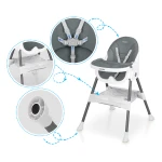 Krzesełko do karmienia Ricokids Mani szare
