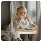 Krzesełko do karmienia Ricokids Mani beżowe