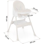 Krzesełko do karmienia Ricokids Mani beżowe